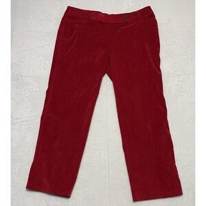 ND New Directions Women's Corduroy Pants Size 18w Dark Red